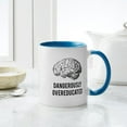 thumbnail image 4 of CafePress - Dangerously Overeducated Mugs - 11 oz Ceramic Mug - Novelty Coffee Tea Cup, 4 of 4