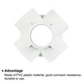 thumbnail image 4 of Conectores de codo Uxcell para adaptadores de tuberías de agua para jardín y hogar 2" (Interior: 50mm, Exterior: 57mm) 1, 4 of 4