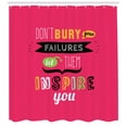 thumbnail image 3 of Ambesonne Wording Shower Curtain, Positive Saying, 69"Wx75"L, Multicolor, 3 of 3