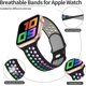 thumbnail image 2 of Correa deportiva compatible con correas de Apple Watch de 38 mm, 40 mm, 41 mm, correa de repuesto deportiva de silicona suave y transpirable, compatible con Iwatch Series 7/s, 2 of 5
