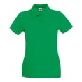 thumbnail image 1 of Fruit of the Loom - Polo Premium de Algodón Piqué para Mujer (Verde Kelly), 1 of 2