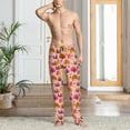 thumbnail image 2 of Sigee Happy Thanksgiving Turkey print Men's Pajama Pants Lounge Sleep Bottoms with Elastic Waistband and Pockets-X-Large, 2 of 6