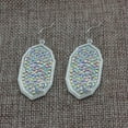 thumbnail image 3 of Two Tone Pave Crystal Oval Shape Statement Earrings for Women Fashion Jewelry, 3 of 9