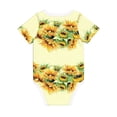 thumbnail image 2 of Rocae Sunflowers On A Yellow Background for Baby Climbing Clothes Soft Baby Romper for Active Infants Comfortable and Breathable Crawling Jumpsuit Unisex Baby Outfit 6 Months, 2 of 8