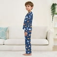 thumbnail image 4 of Whale Turtle Crab Cozy Soft Long Sleeves Top and Pants 2 Piece Cool Pjs Pajamas Set Sleepwear Size 3-11Y, 4 of 6