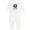 AA-White, variant on Mimi Loves Me Grandson Boy Bear Baby Romper Coveralls