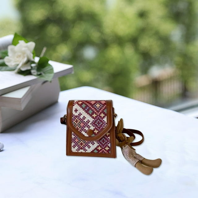 Bolso bandolera para mujer con correa extraíble para el hombro, para viajes de ocio y citas Rojo