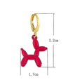 thumbnail image 3 of Cute Small Balloon Dog Drop Earring Dainty Enamel Cartoon--Purple|Model code5660 Purple, 3 of 4