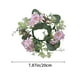 thumbnail image 3 of Guirnalda de Hortensias para Velas | Corona Floral Artificial de Plástico para Velas Cilíndricas y En Lata | Decoración de Mesa En Blanco, Rosa y Azul | Centro de Mesa para Fiestas | Decoración para, 3 of 6