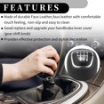 thumbnail image 5 of Unique Bargains 6 Speed Manual Gear Shifter Knob - Stick Shifter Lever Knob - for Skoda Octavia II Faux Leather 1 Pc, 5 of 6