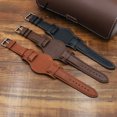 thumbnail image 4 of Accesorios para correas de reloj de piel de vaca Correa de reloj de piel de 18, 20 y 22 mm con bandeja inferior, 4 of 4