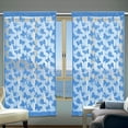 thumbnail image 5 of HCBY 2PCS Retro Floral Sheer Curtains with Butterfly Pattern - Vintage Elegant Voile Drapes for Living Room, Bedroom, Dining Room, Rod Pocket Design, 5 of 5