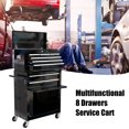 thumbnail image 6 of Tcbosik 8-Drawer Rolling Tool Chest, Tool Storage Cabinet w/Lockable Wheels and Detachable Top, Tool Organizer Box for Garage Warehouse Repair Shop, Black, 6 of 8