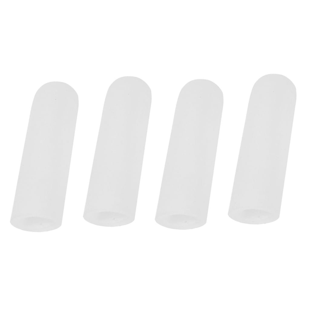 Silicone Finger Protective Cover Sleeves Tube White,