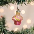 thumbnail image 2 of Old World Christmas Blown Glass Ornament for Christmas Tree, Gumdrops (Mini) Collection, Cupcake, 2 of 7