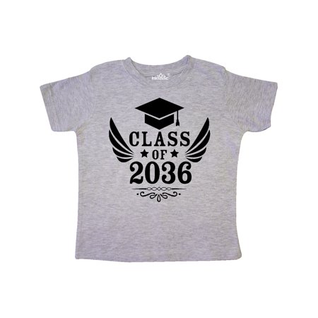 

Inktastic Class of 2036 with Graduation Cap and Wings Gift Toddler Boy or Toddler Girl T-Shirt