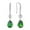 05_May._Emerald, variant on 925 Sterling Silver Teardrop Dangle Earrings with 7x10MM Created Aquamarine Birthstones, Wedding Cubic Zirconia Hook Earrings for Women Christmas Jewelry Gifts