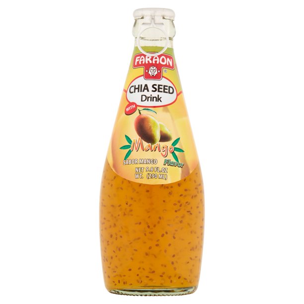 Faraon Chia Seed Juice, Mango, 9.8 Fl Oz, 1 Count - Walmart.com
