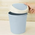 thumbnail image 5 of Miogawg Plastic Mini Wastebasket Trash Can, Tiny Desktop Waste Garbage Bin With Swing Lid For Home, Office, Kitchen, Vanity Tabletop, Bedroom, Bathroom, 5 of 6