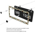 thumbnail image 4 of African Geometric Tribal Pattern License Plate Frames for Women Men Car Plate Holder Cover Metal Tag Aluminum Car Accessories Front Rear Plate Decor, 4 of 6