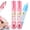 2 * Pink, variant on 2-in-1 Box Cutter & Thermal Erasing Pen, 100ml Privacy Marker with Mini Knife for Receipts Shipping Labels Packages
