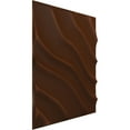 thumbnail image 2 of Ekena Millwork 19 5/8"W x 19 5/8"H Modern Wave EnduraWall Decorative 3D Wall Panel, Universal Aged Metallic Rust (Covers 2.67 Sq. Ft.), 2 of 6