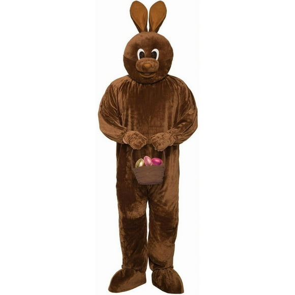 Rubies Classic Chocolate Bunny Mascot Costume for Adults, Unisex One Size