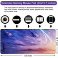 thumbnail image 2 of Gaming Mouse Pad Anime XXL Extra Large Mouse Pad for Desk 35x15.7x0.12inch Desk Mat Extended Keyboard Mouse Pad with Personalized Design for Laptop, Computer PC (Meteor), 2 of 5