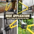 thumbnail image 5 of 24" Heavy-Duty Medium Bolt Cutter for Fence, Steel Wire, Chain, Screws, Rivets & Medium Padlocks, Ergonomic Soft Rubber Grip Handle, 5 of 8