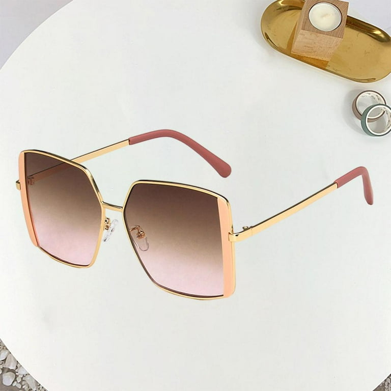 Big square cheap pink sunglasses