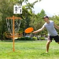 thumbnail image 2 of GSE Games & Sports Expert 12 Chains Portable Disc Golf Targets Basket. Metal Flying Disc Golf Practice Basket for Outdoor Backyard, Schoolyard and Basketball Gym - Orange, 2 of 7