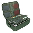 thumbnail image 3 of Leojiow Fireproof Document File Organiser Portable Home Fire Lockable Storage Boxes Collapsible Travel Document Holder File Storage With Inserts Bags And Zipper One Size Utility, 3 of 3