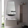 thumbnail image 4 of RADIANCE Goods Verical/Horizontal Hanging Arched-Rectangle Shaped Frameless Wall Mirror 35" Height, 4 of 6