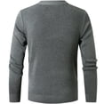 thumbnail image 4 of WELOIJEVBE Mens Sweaters Male Autumn and Winter Stand Up Collar Half Zip Sweater Warm Casual SWweater Top for Men, 4 of 6