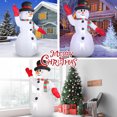 thumbnail image 4 of 8ft Snowman Christmas Inflatables, Blow up with LED Lights Built-in for Holiday/Party/Yard/Garden Decoration, 4 of 7