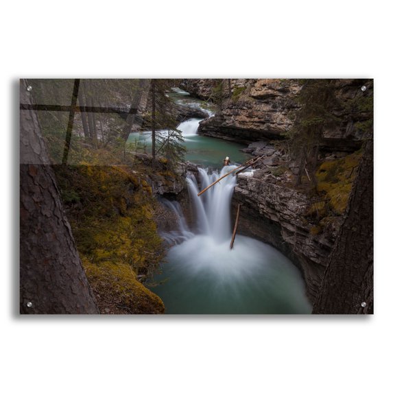 Epic Art 'Johnston Canyon 1' by Joe Reimer Photography, Acrylic Glass Wall Art, 36"x24"