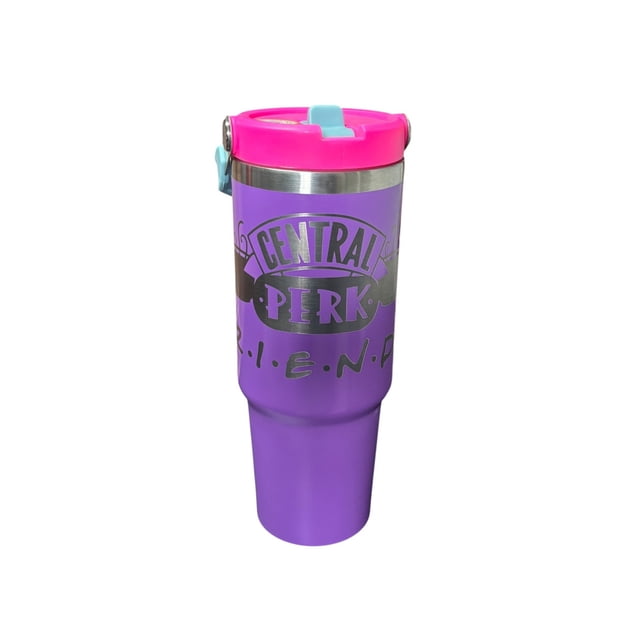 Termo de acero inoxidable Friends Collection con tapa de rosca 887 ml