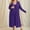 Purple, variant on ALLLIST Women's Pajamas Sets Plus Size 2 Piece Loungewear Comfy Purple Solid Sleepwear Womens Loungewear