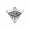 thumbnail image 2 of HOOUN 280 Pcs Tibet Silver Triangle Eyes Charms Pendant 14X13MM C14438, 2 of 3