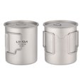 thumbnail image 3 of Taza de titanio Lixada 450ml / 550ml Taza de agua de titanio liviana con tapa Taza de café Taza Taza Lixada Taza de titanio, 3 of 7