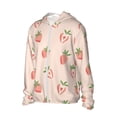 thumbnail image 2 of Balery Strawberries Men's Women's UPF 50+ Sun Protection Lightweight Hoodie Performance Long Sleeve Shirt for Fishing Running-Medium, 2 of 9