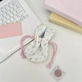 thumbnail image 1 of Sokhug Cute Bunny Ear Floral Drawstring Storage Bag, Portable Small Pouch for Accessories Easter Gift, 1 of 6