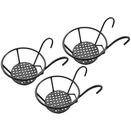 

3Pcs Flowerpot Holder Iron Art Hanging Bracket for Home Office Balcony