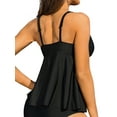 thumbnail image 6 of Charm V Neck Swimsuit Top for Womens Adjustable Straps Only Tankinis Tops Bathing Suit Top, 6 of 6