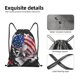 thumbnail image 4 of Fotbe Largemouth Bass Fish in USA Bolsa Mochila con Cordón Estampada, Bolsa de Gimnasio Deportiva, Bolsa Cinch, Bolsa con Cordón para Hombres y Mujeres-Small, 4 of 6