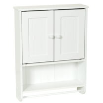 Zenna Home 2-Door Country Cottage Wall Cabinet, White
