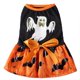 thumbnail image 1 of Vestido para perros compatible con la temática de las fiestas de Halloween Patrón de murciélago fantasma Falda para perros compatible con perros Vestido para gatos, 1 of 5