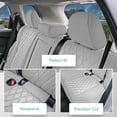 thumbnail image 3 of For 2021-2024 Nissan Rogue S SV SL Platinum Midnight Ed. FH Group Neoprene Custom Fit Car Seat Covers Waterproof   Solid Gray - Rear, 3 of 6