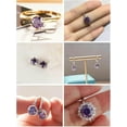 thumbnail image 5 of Loose Moissanite Stones Dark Purple VVS1/FL Clarity Lab Diamonds Round Cut Gemstones for Jewelry Making with Certificate, 5 of 7