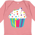 thumbnail image 4 of Inktastic 1st Birthday cupcake Boys or Girls Long Sleeve Baby Bodysuit, 4 of 5